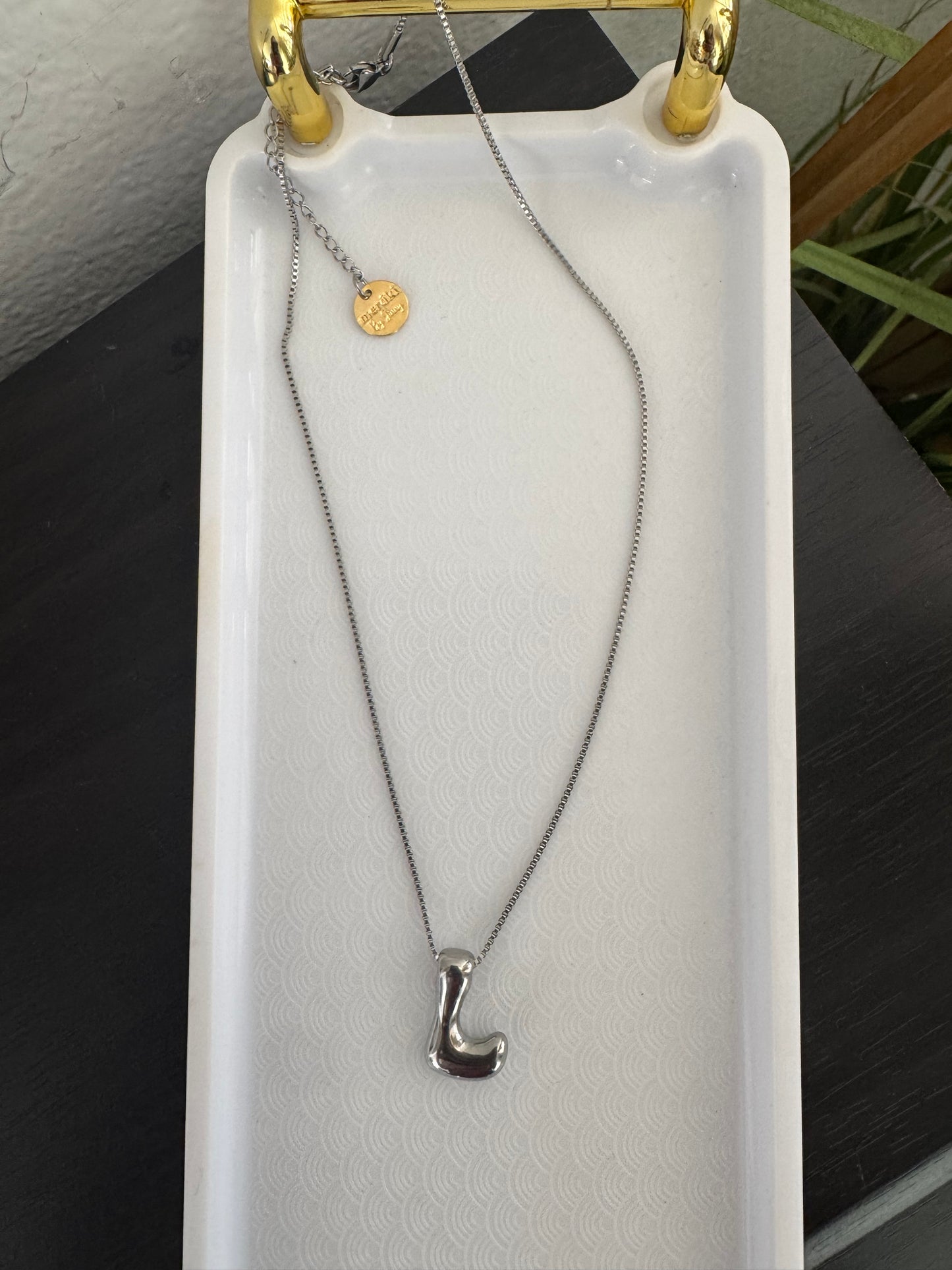 Silver Funky initial letter