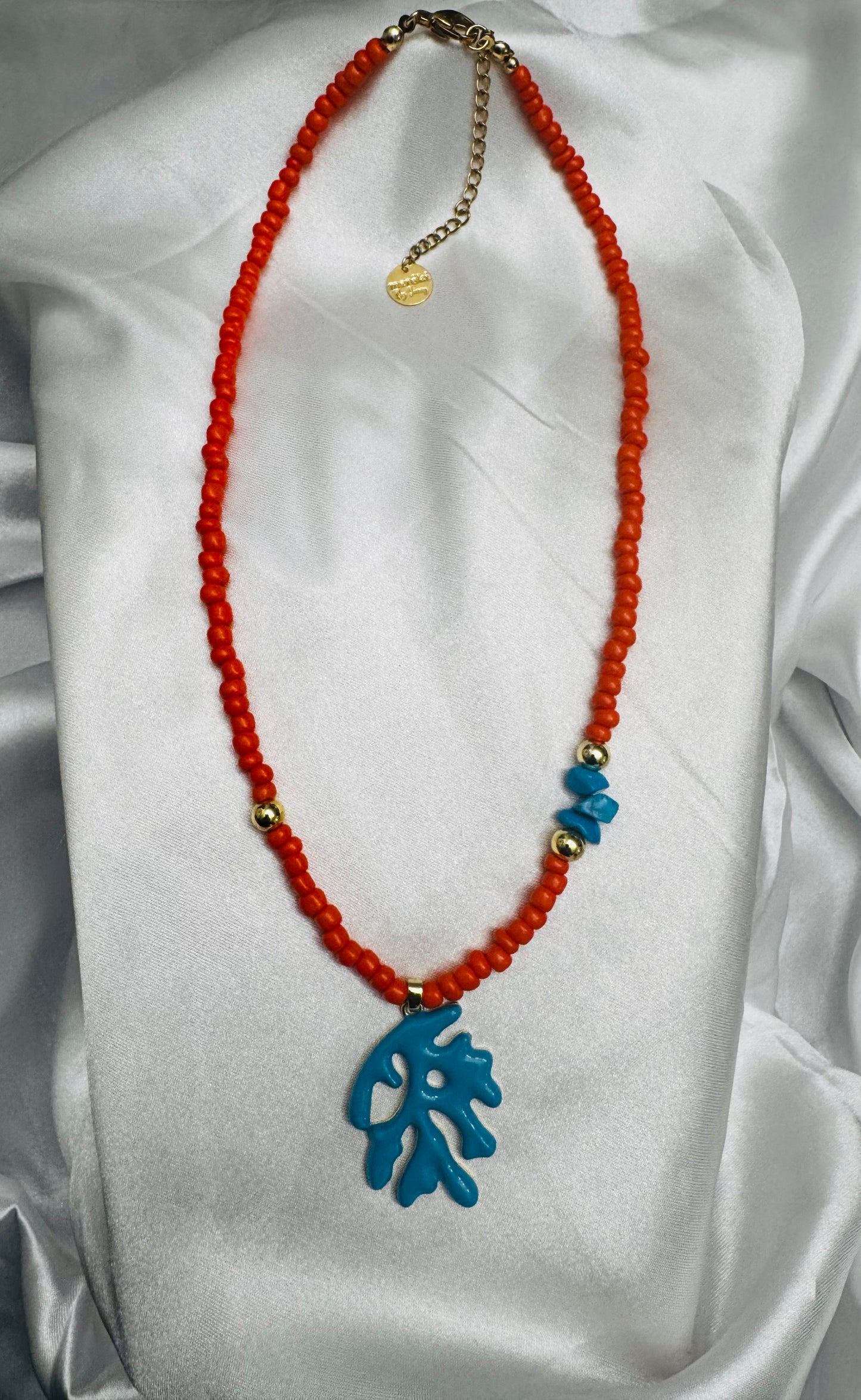 Coral Ibiza necklace