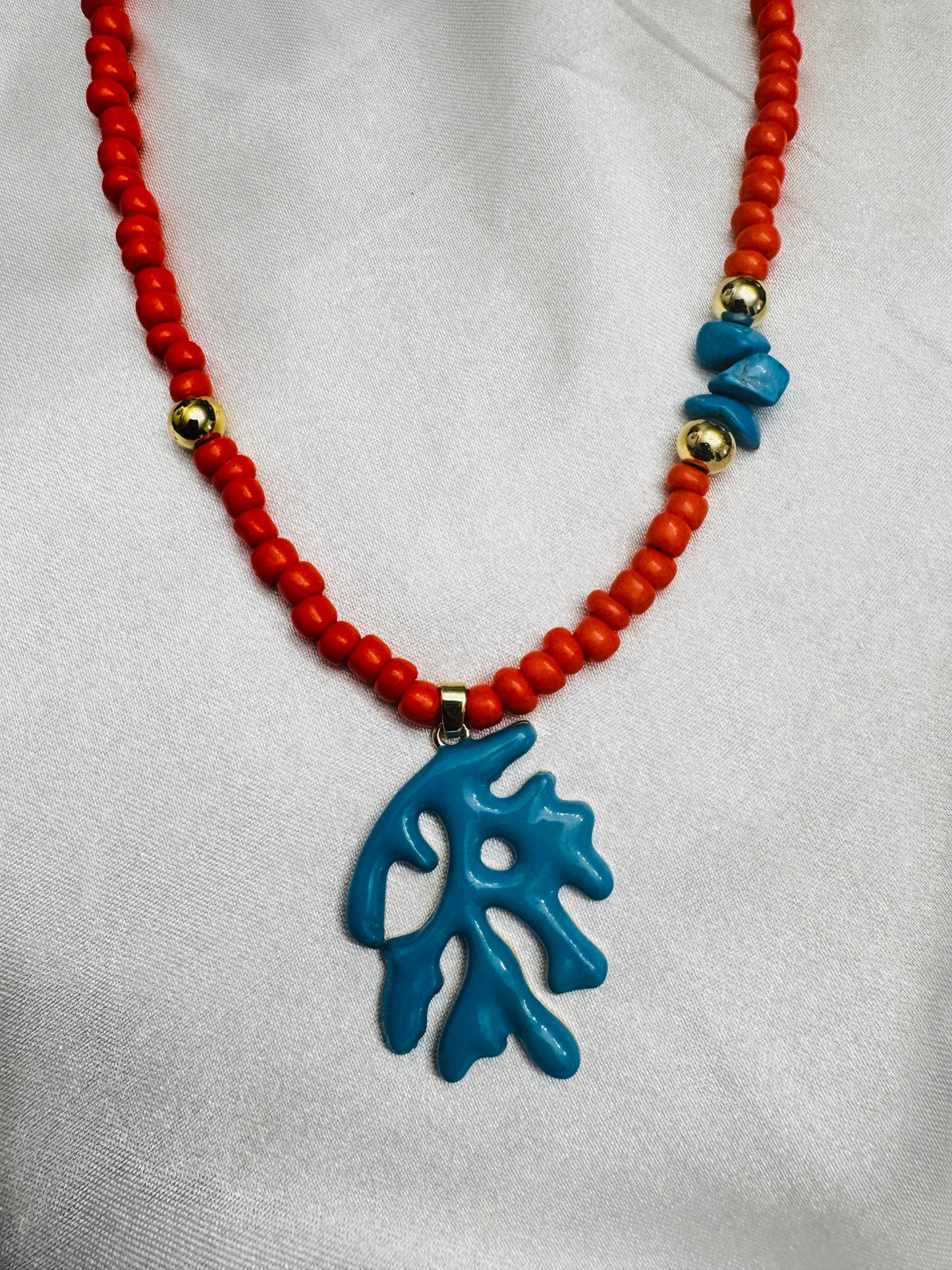 Coral Ibiza necklace