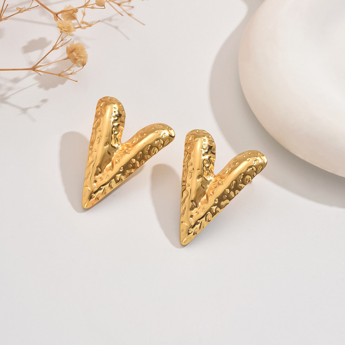 Big heart earrings