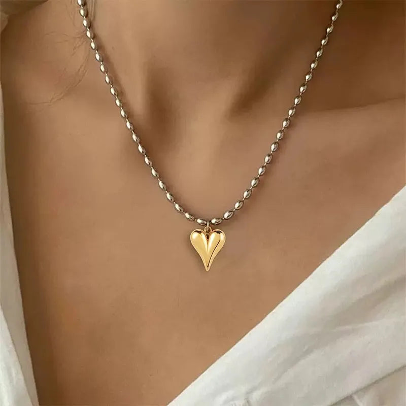 Collar Corazón Dual
