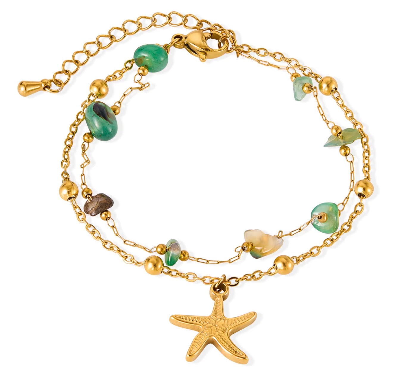 Green stones bracelet