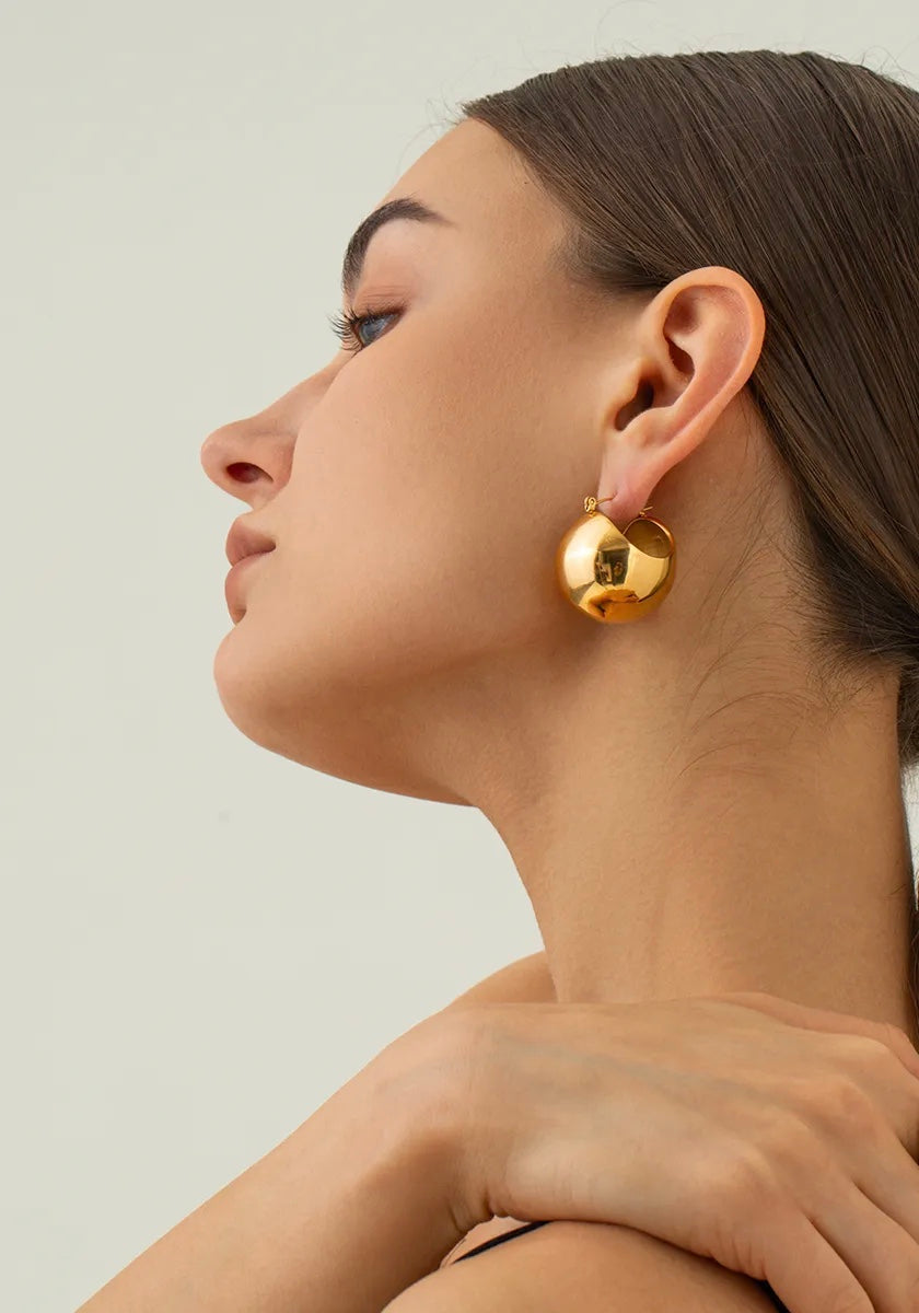 Bold earrings