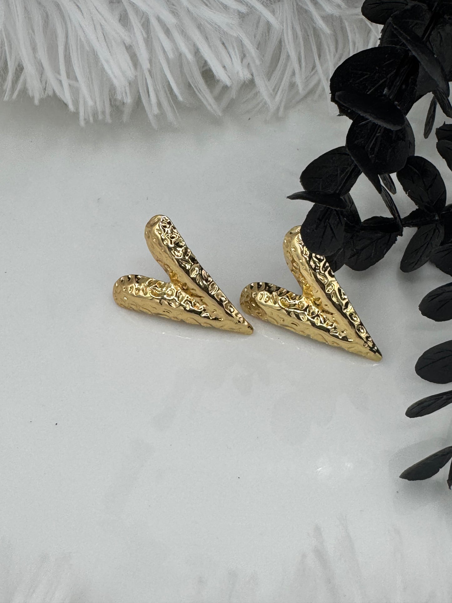 Big heart earrings