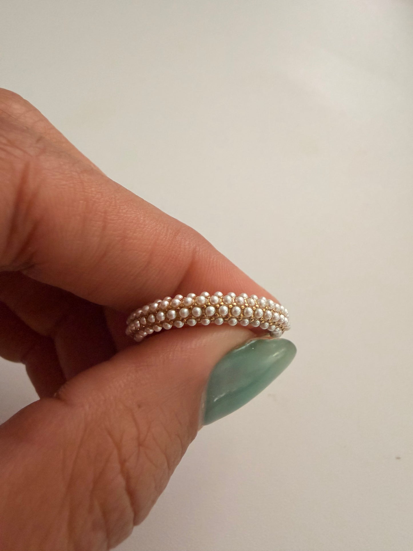 Lluvia de perlas ring