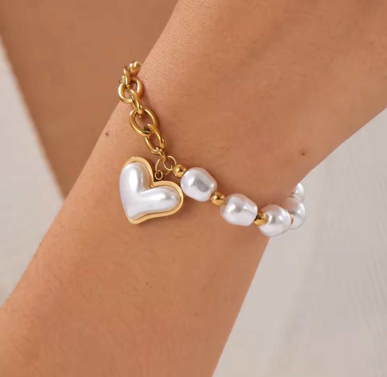 Corazón de nácar bracelet
