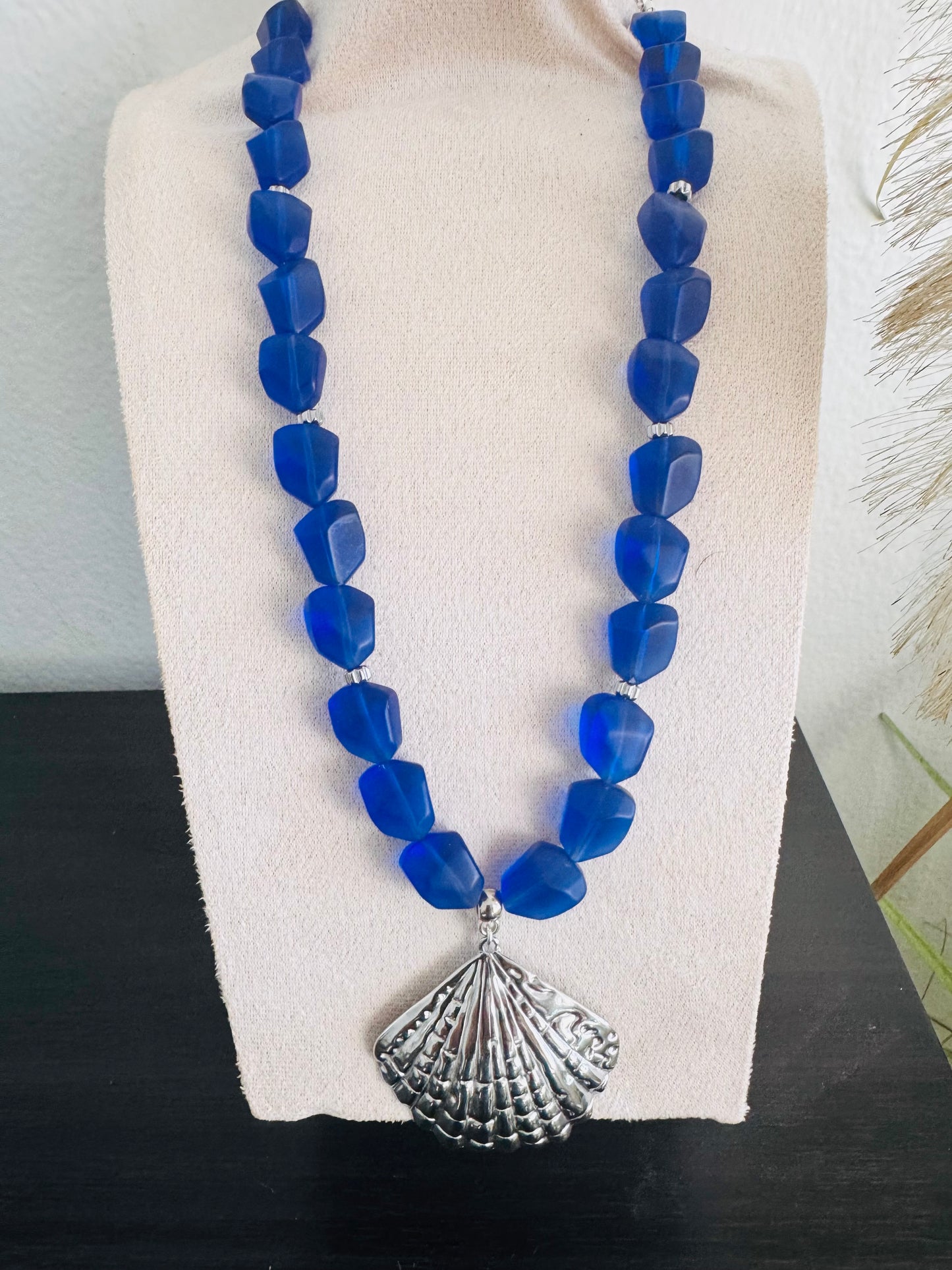Blue Tides Shell Necklace
