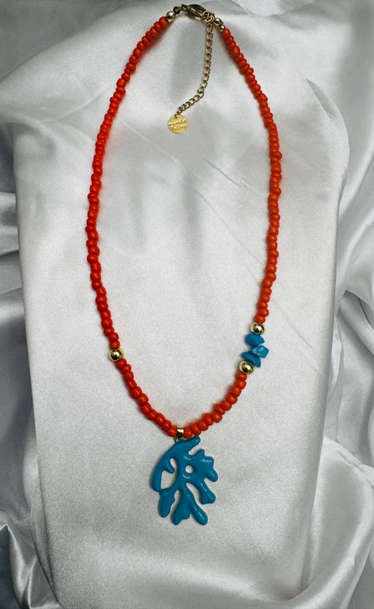 Coral Ibiza necklace