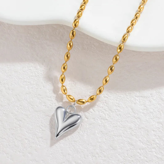 Collar Corazón Dual