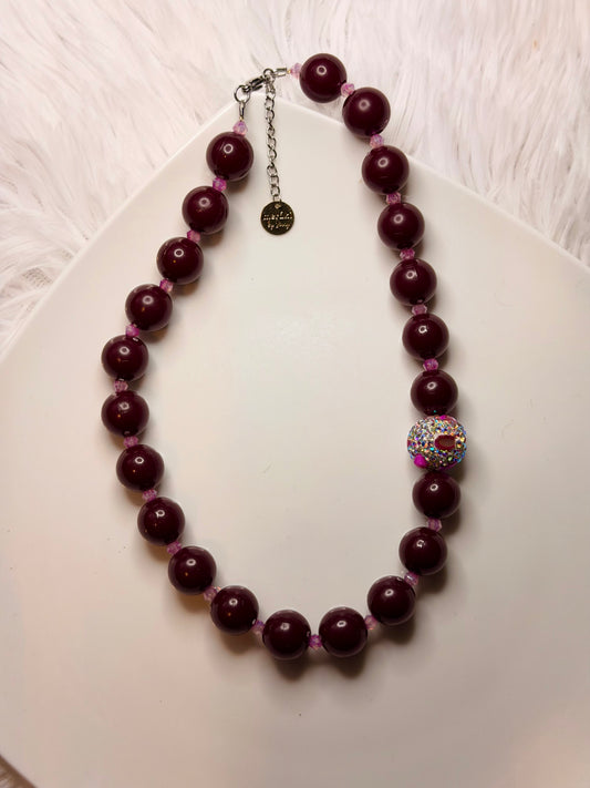 Wine sparkle necklace
