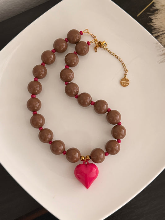 Cherry heart necklace