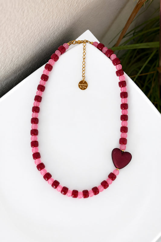 Velvet heart necklace