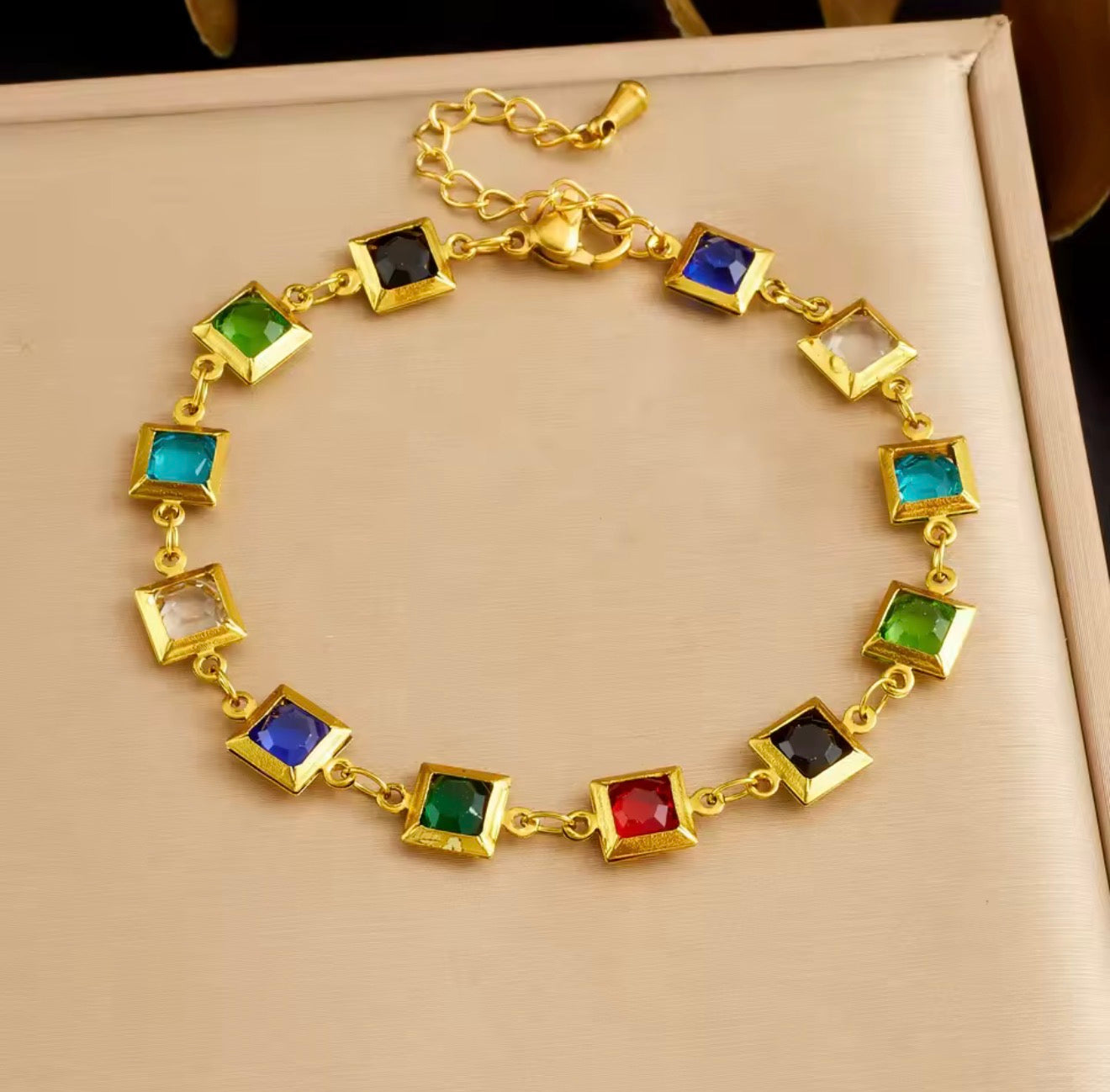 Squares colorful bracelet