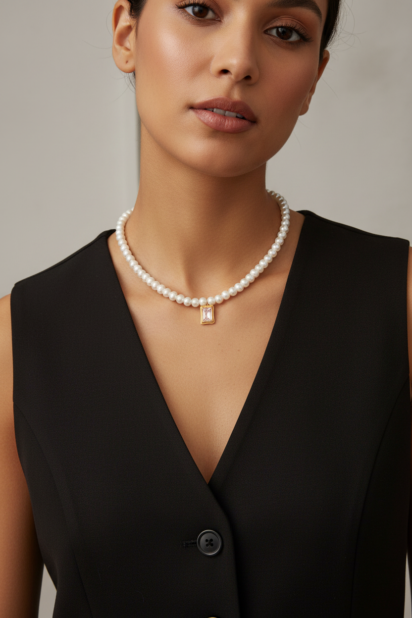 Diamante necklace