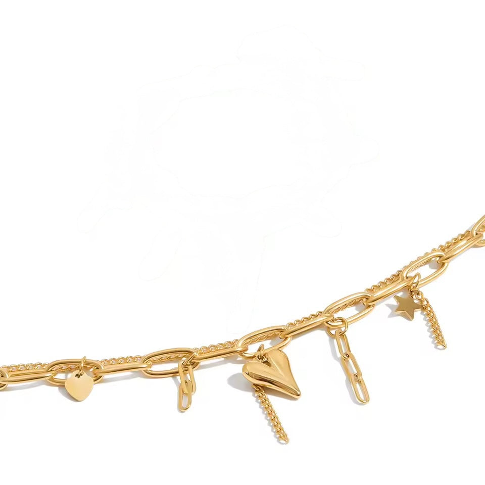 Pulsera Golden Heart Layers