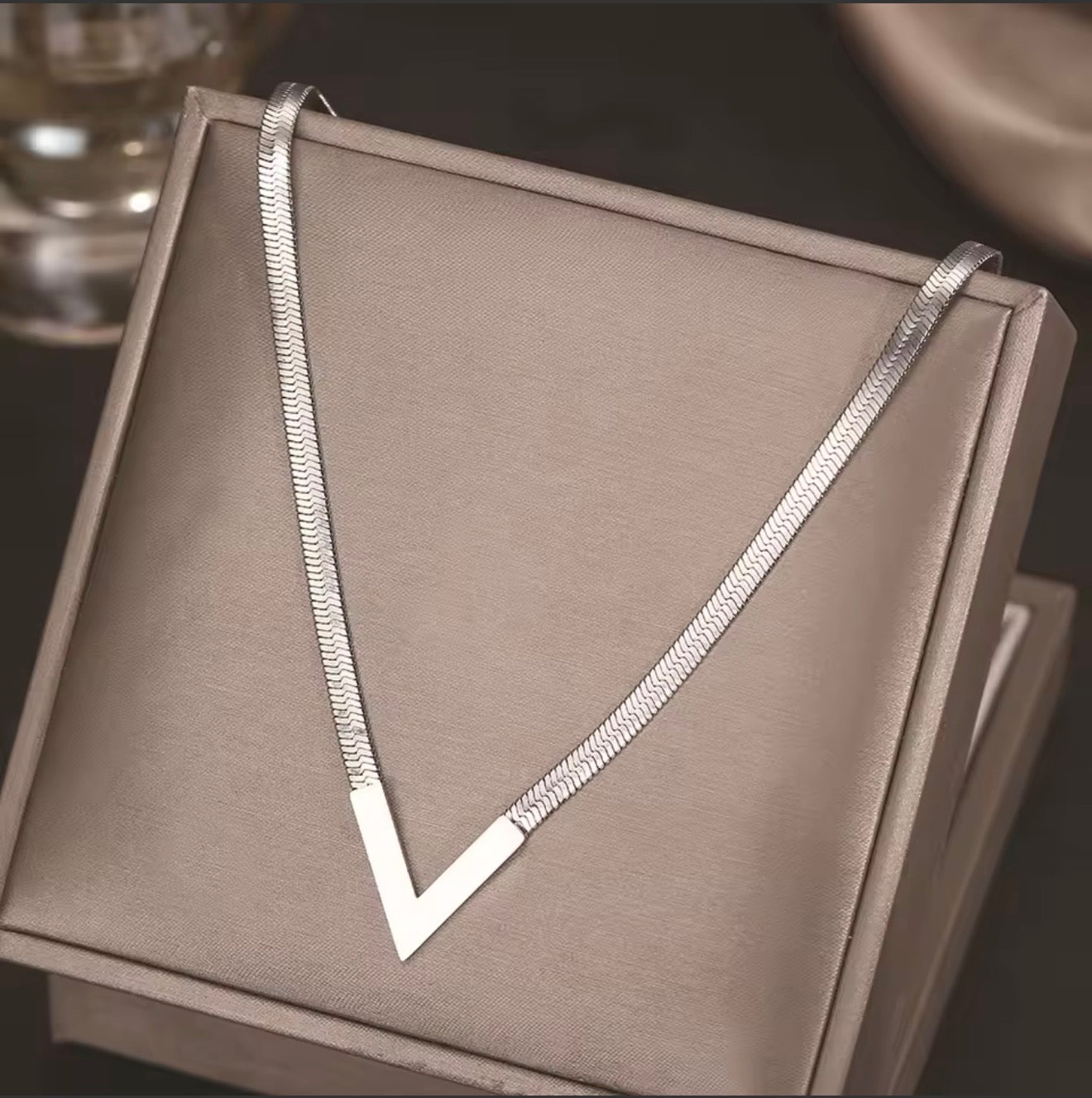 Snake V-Chain Necklace