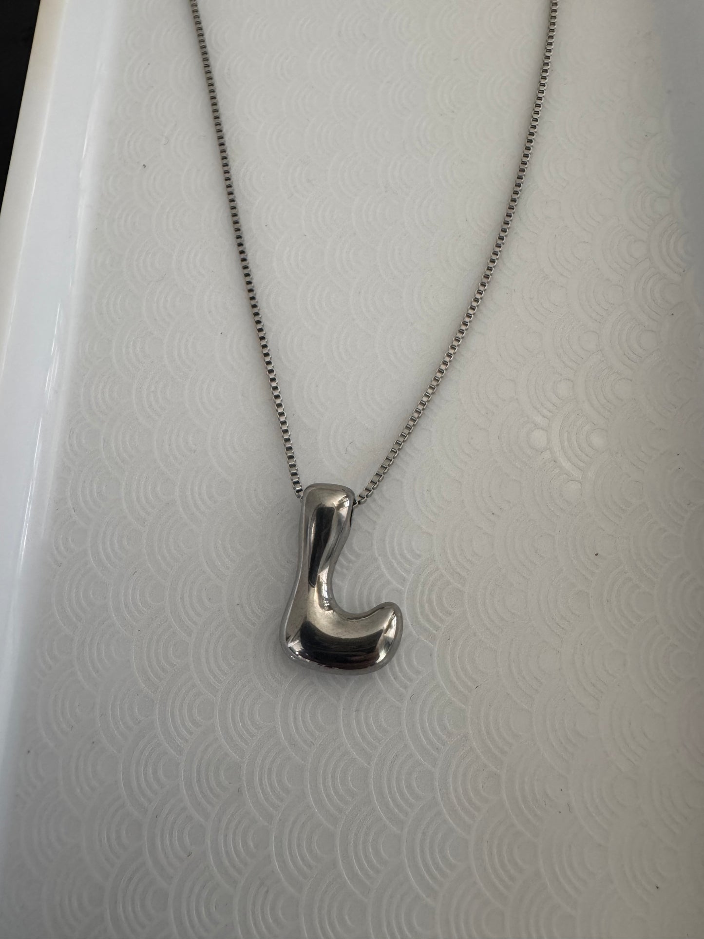 Silver Funky initial letter