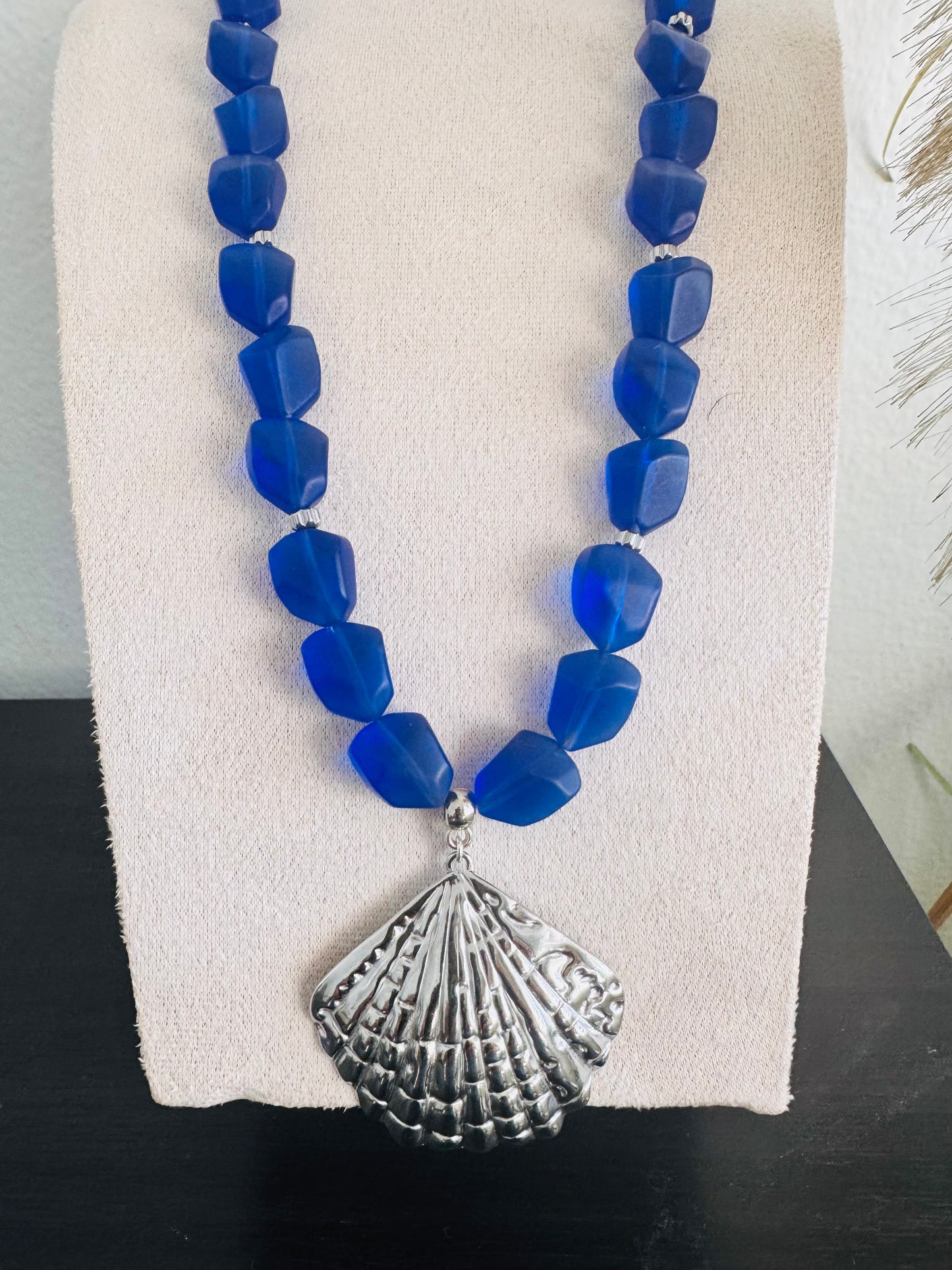 Blue Tides Shell Necklace