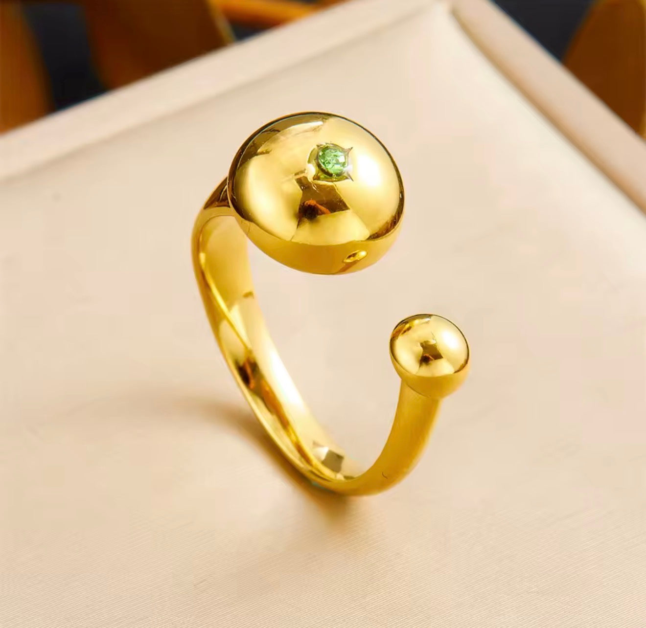 Green Circle ring