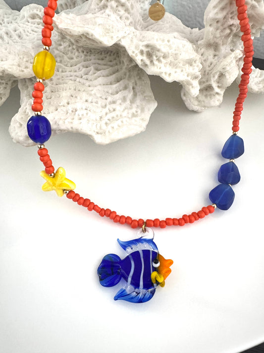 Pez Azul necklace