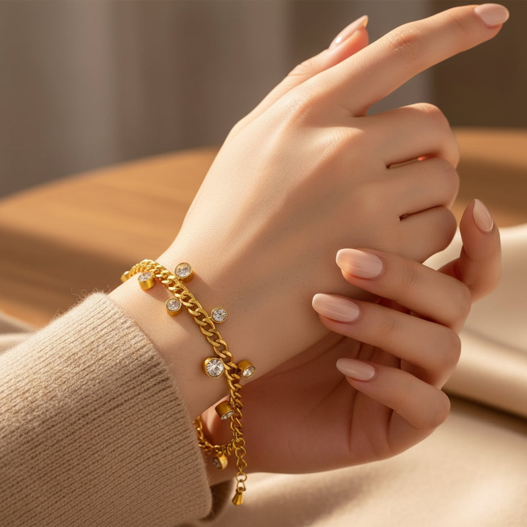Destellos dorados bracelet