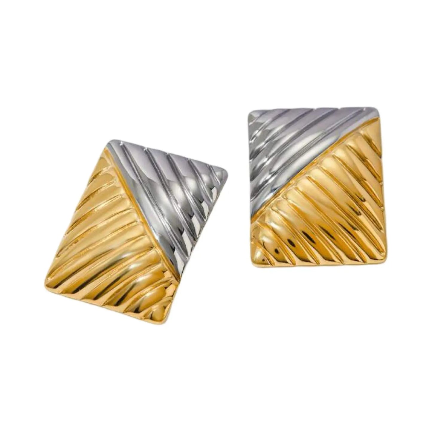Sculpt Gold & Silver Hoops