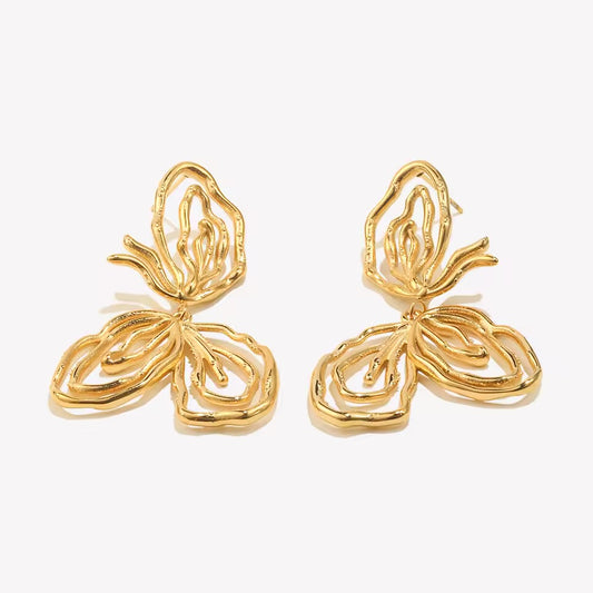 Petal flow earrings