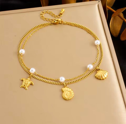 Tortuga anklet