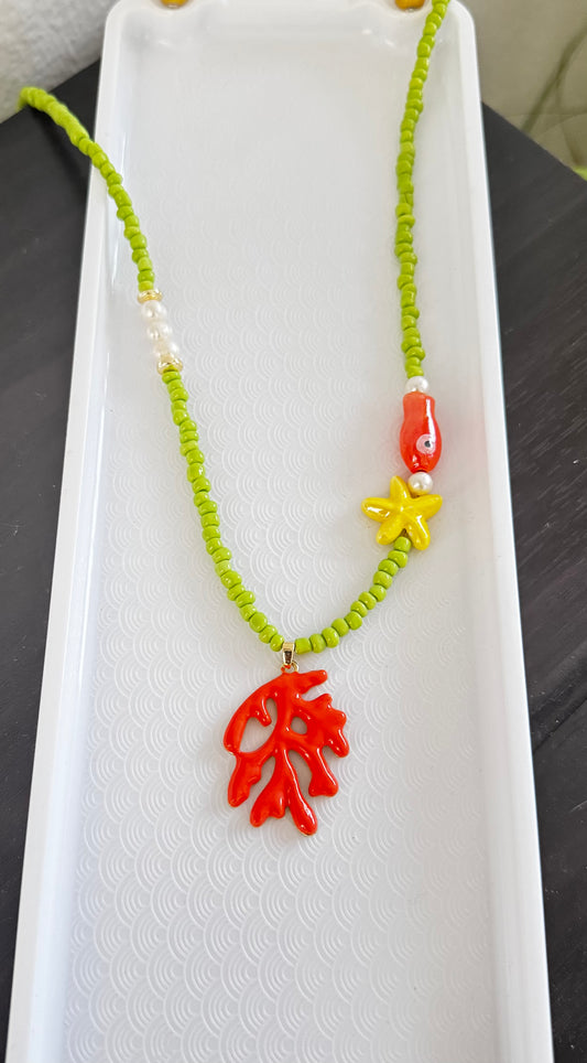 Coral Summer necklace