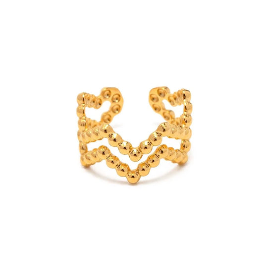 Golden Zigzag Ear Cuff